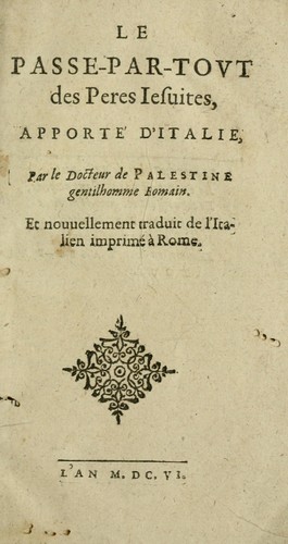 Le passe-par-tovt des peres Iesuites