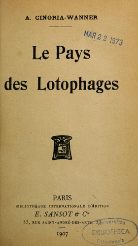 Le pays des lotophages