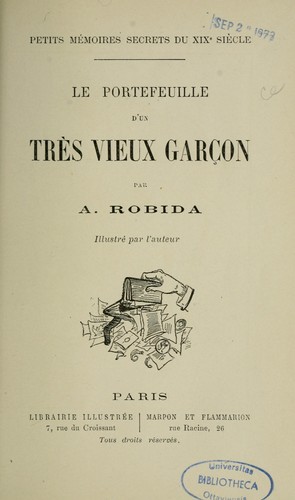 Le Portefeuille d'un très vieux garçon