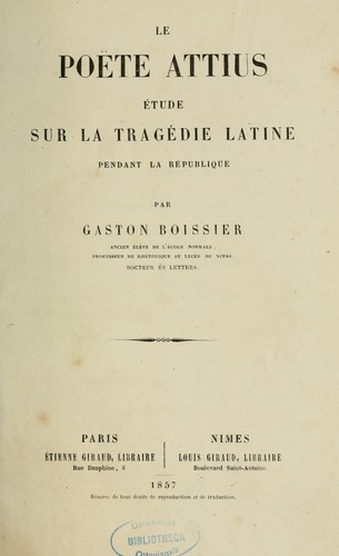 Le poète Attius