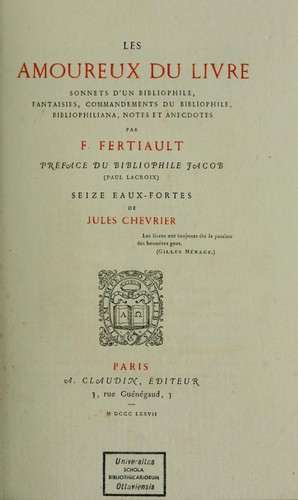 Les amoureux du livre