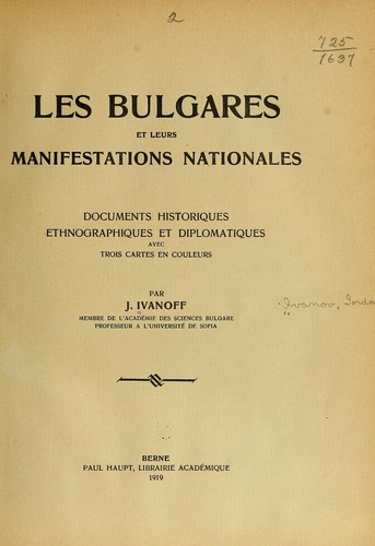 Les Bulgares et leus manifestations nationales