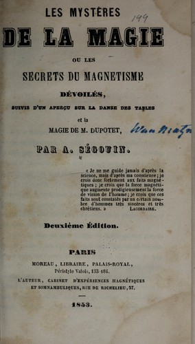 Les mystères de la magie