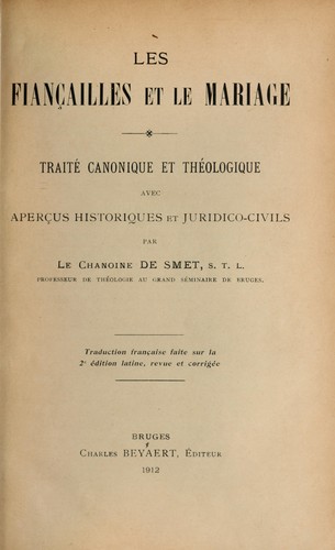 Les fiançailles et le mariage