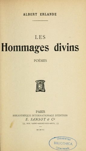 Les hommages divins