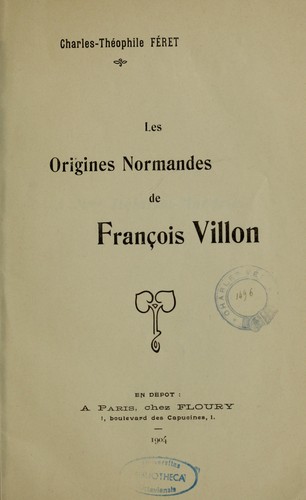Les origines normandes de François Villon