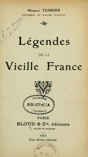 Légendes de la vieille France