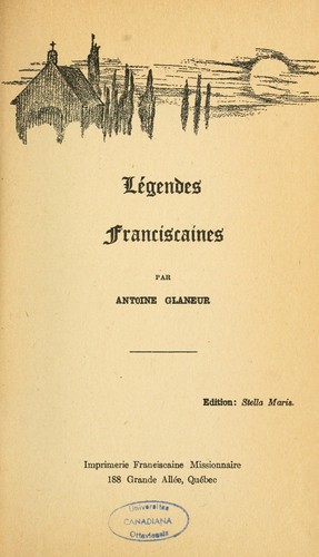 Légendes franciscaines