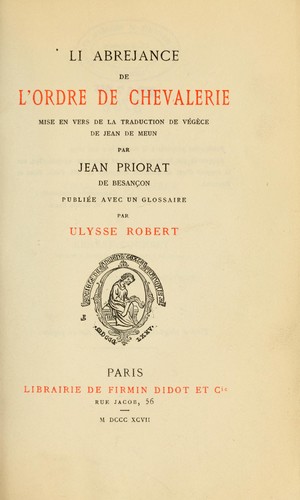 Li abrejance de l'ordre de chevalerie