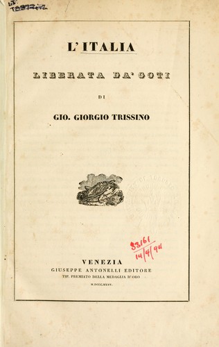 L'Italia liberata da' Goti
