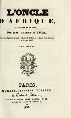 L' oncle d'Afrique