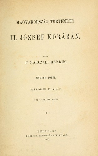 Magyarország története 2. József korában