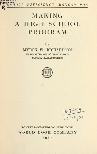 Making a high school program