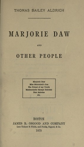 Marjorie Daw, and other people