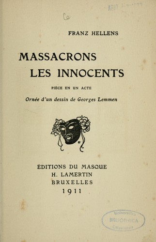 Massacrons les innocents