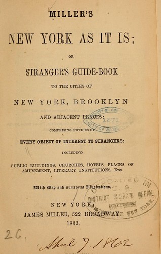 Miller's New York as it is