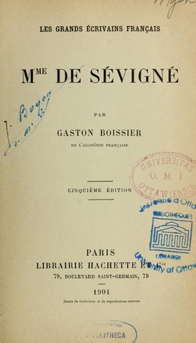 Mme de Sévigné