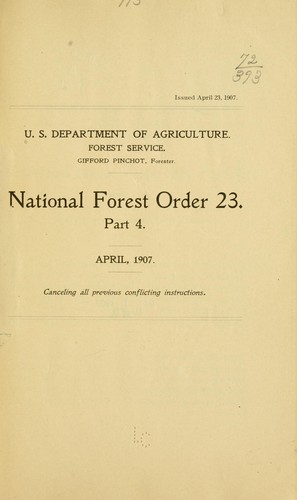 National forest order 23