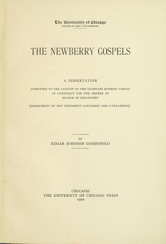 The Newberry Gospels