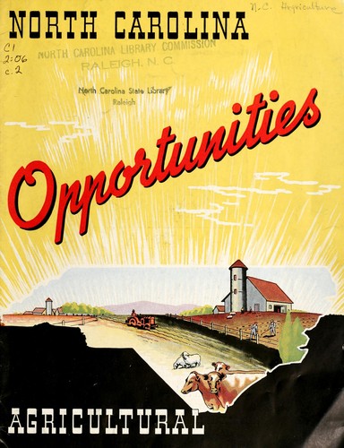 North Carolina opportunities agricultural