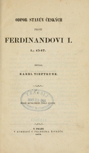 Odpor stavuv českých proti Ferdinandovi  I, L. 1547