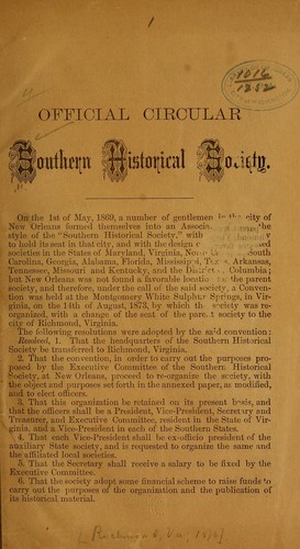 Official circular