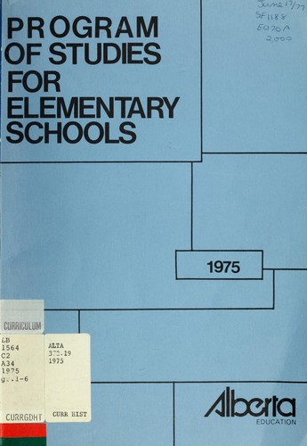 Program of studies for elementary schools