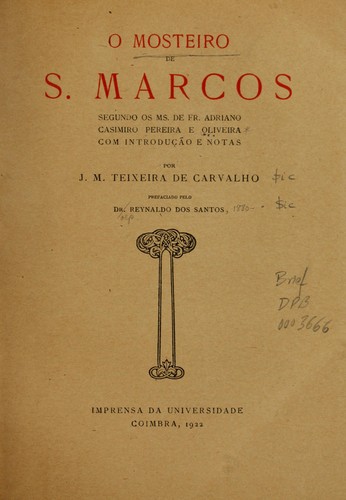 O Mosteiro de S. Marcos