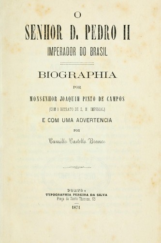 O senhor d. Pedro II, imperador do Brasil