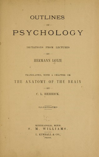 Outlines of psychology
