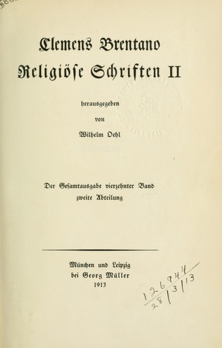 Sämtliche Werke
