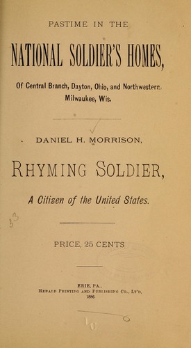 Pastime in the national soldier's homes