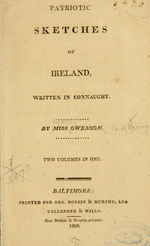 Patriotic sketches of Ireland, written in Connaught