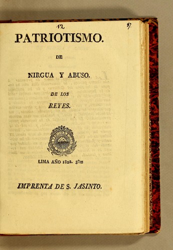 Patriotismo de Nirgua y abuso. De los Reyes