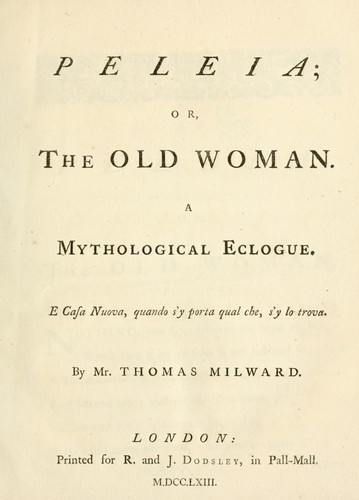 Peleia; or, The old woman
