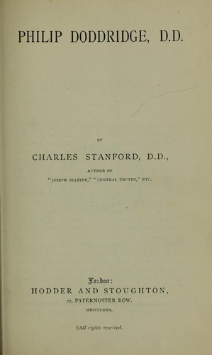 Philip Doddridge, D.D.
