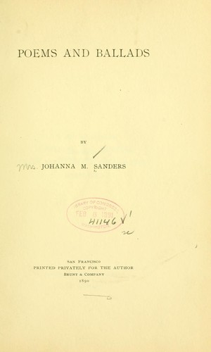 Poems and ballads