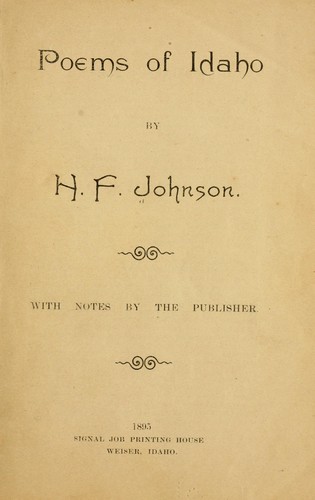 Poems of Idaho