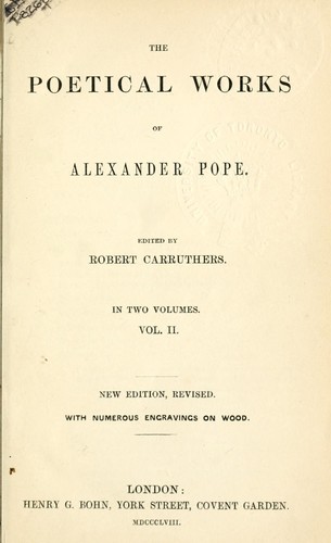 The poetical works of Alexander Pope [2/2]