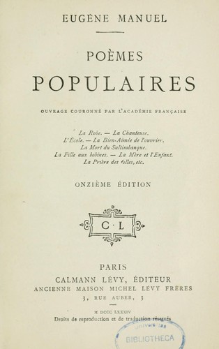 Poèmes populaires