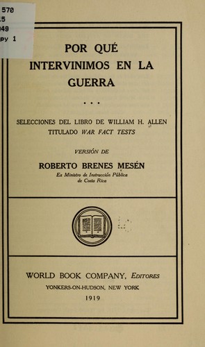 Por qué intervinimos en la guerra