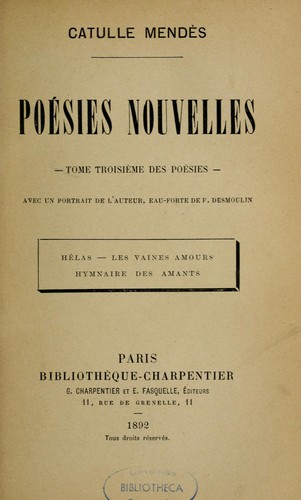 Poésies