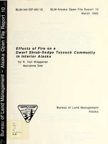 Effects of fire on a dwarf shrub-sedge tussock community in interior Alaska