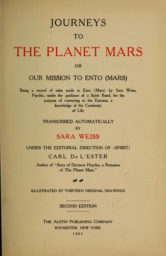 Journeys to the planet Mars; or, Our mission to Ento (Mars)