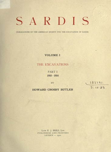 Sardis: Publications