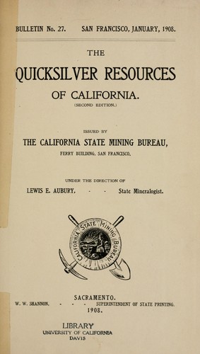 The quicksilver resources of California