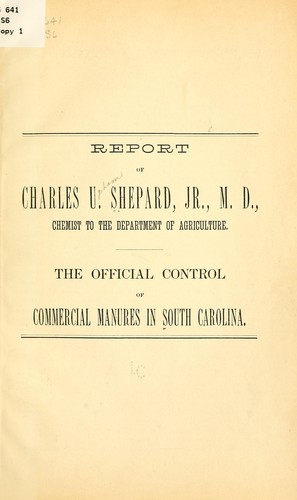 Report of Charles U. Shepard ...
