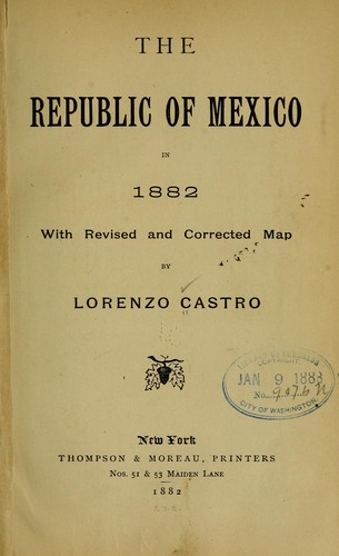 The republic of Mexico in 1882