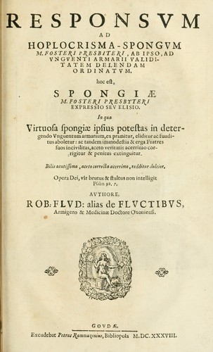 Responsvm ad Hoplocrisma-Spongvm M. Fosteri presbiteri