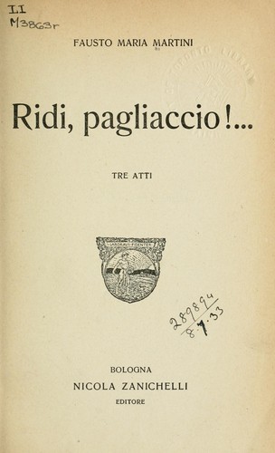 Ridi, pagliaccio